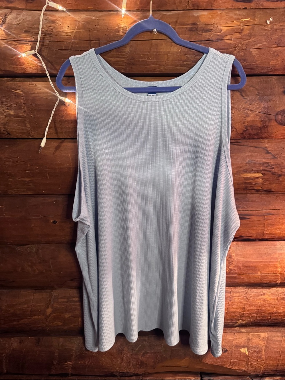 Old Navy Powder Blue Ribbed Sleeveless Tank